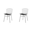 Manhattan Comfort Madeline Chair, Charcoal Grey and Black, PK2 2-197AMC7
